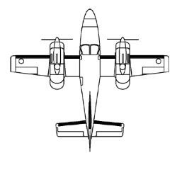 Cessna Chancellor 414A (Without Lights)